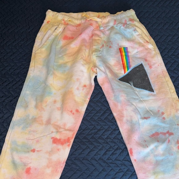 Pink Floyd Pants - Pink Floyd tie dye jogger sweatpants size large!